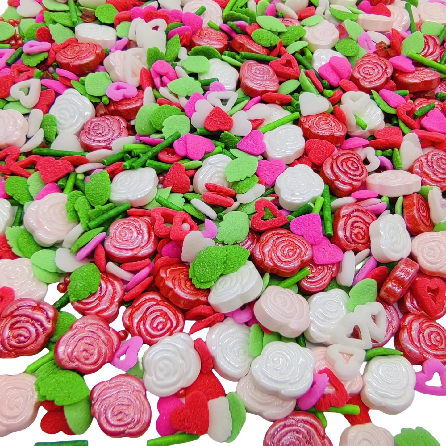 Sprinkles Rose Cake Decorations Topper Edible Themed Sprinkles For Cake Decorations, Baking, Ice Cream, Cookies, Cupcake Topper
