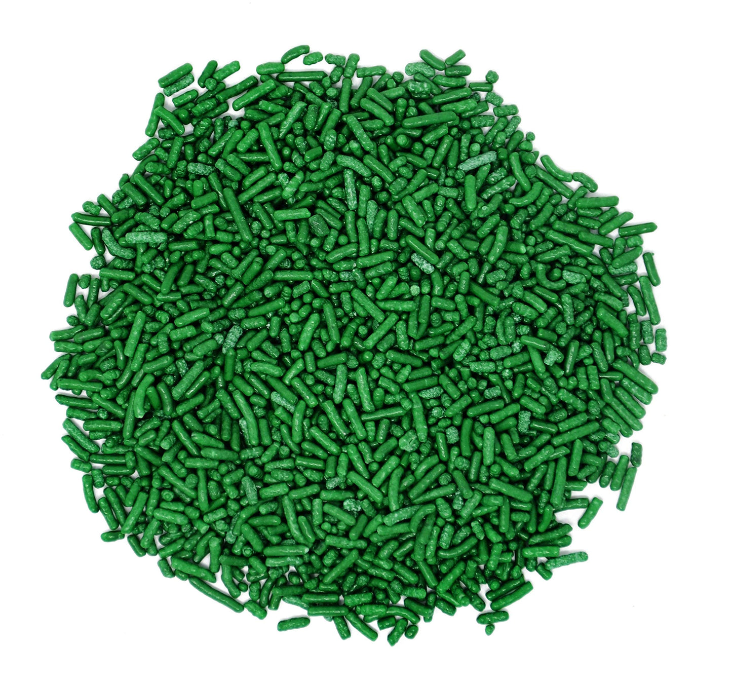 Mystic Sprinkles Solid Color Jimmy Sprinkles (Gorgeous Green Jimmies 3Oz)