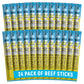 Lorissas Kitchen Beef Jerky Snack Sticks 24-Pack, Original Flavor, 8g Protein, Gluten-Free, Non-GMO, Keto, Paleo, 1 Ounce Each