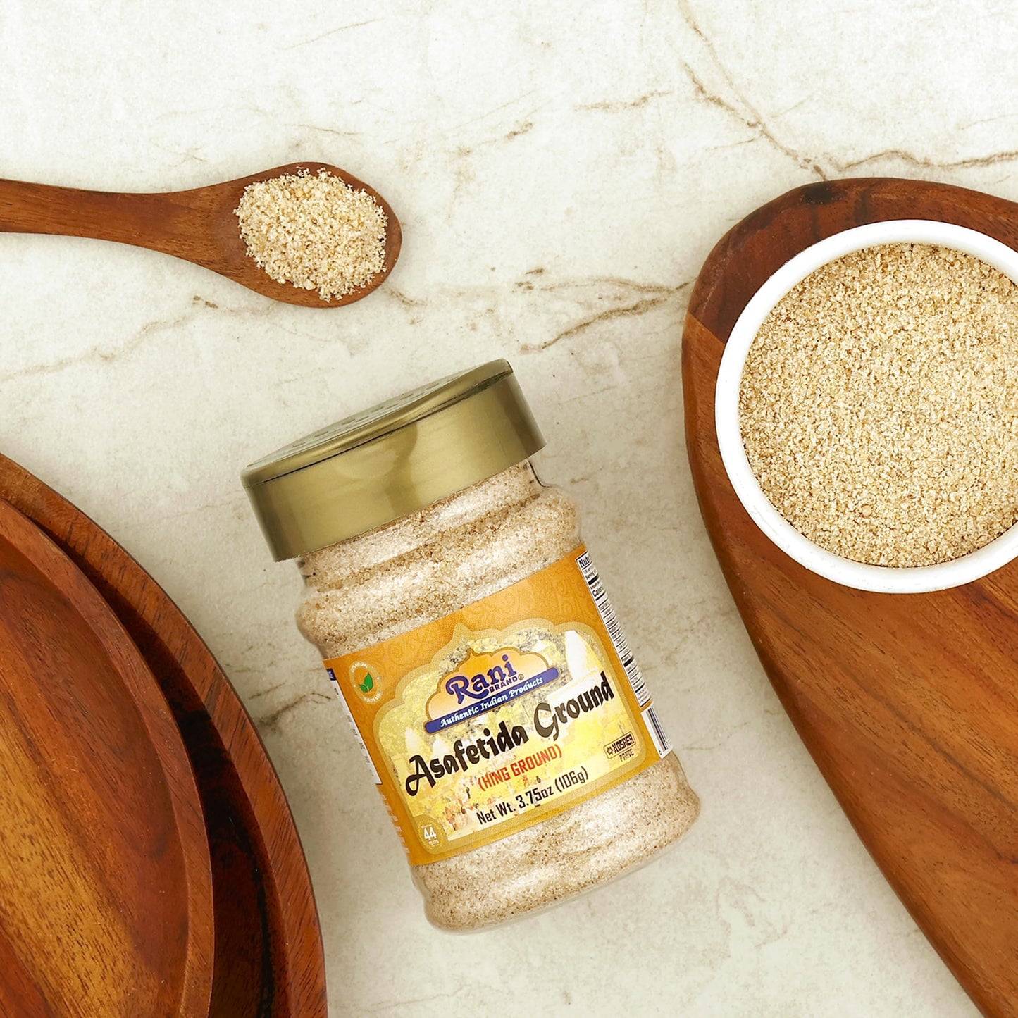 Rani Asafetida (Hing) Ground 3.75oz (106g) PET Jar, Pack of 12 ~ All Natural | Salt Free | Vegan | Non-GMO | Asafoetida Indian S