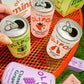 OLIPOP Minis Prebiotic Soda Pop  Strawberry Vanilla  Pantry Pack Packed with Prebiotics  Fiber  and Botanicals  Gluten Free  Vegan  GMO Free  7.5oz (6-Cans)