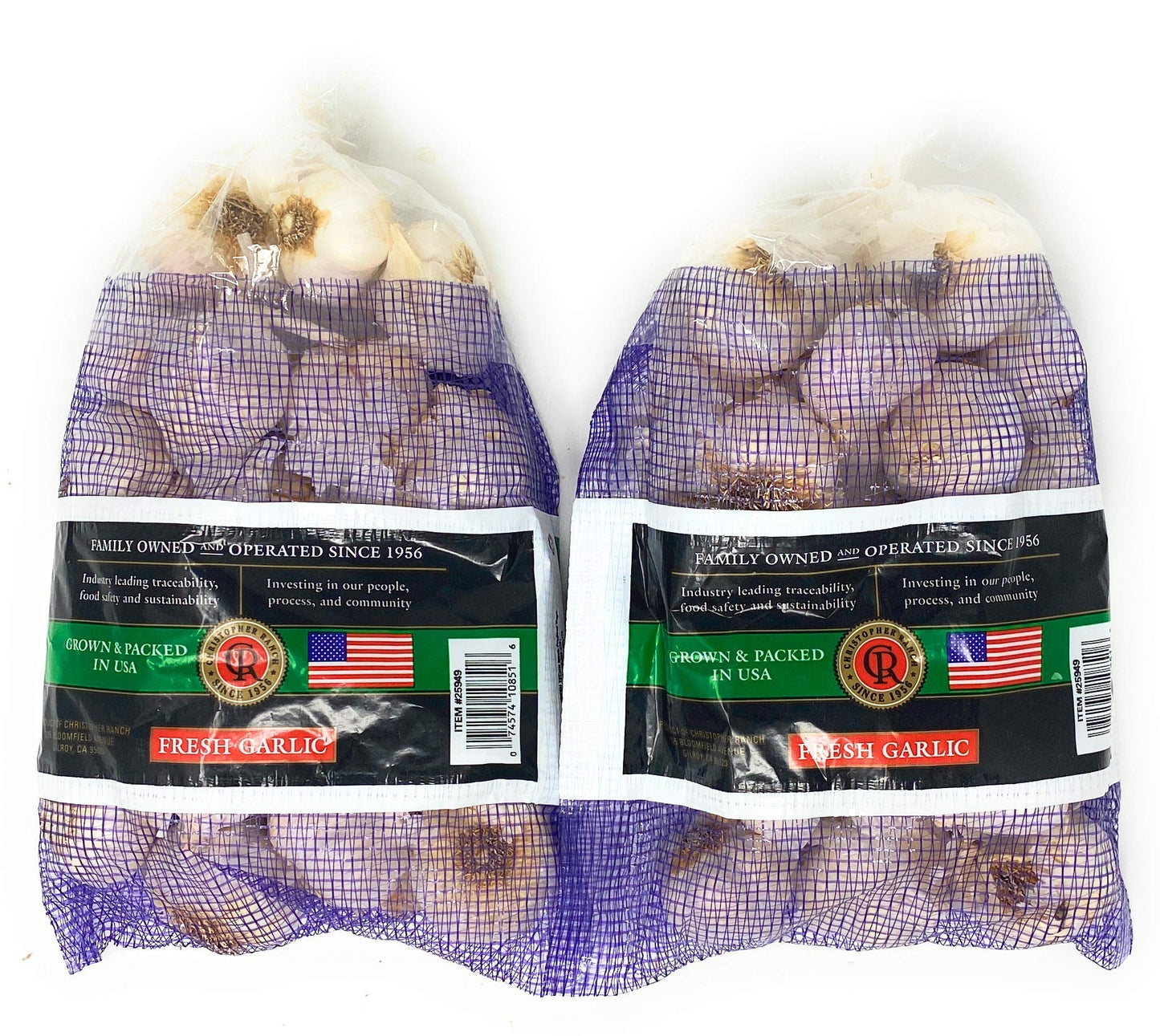 2 Pound Fresh Garlic USA California Heirloom Gilroy Finest, Pack of 2