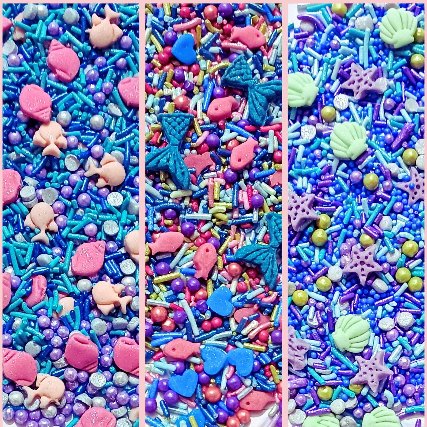 Confect Sprinkle Mix Set - Under The Sea - 5 Assorted Pastel Blends For Cake, Cupcake & Cookie Decorating - Ocean-Inspired Edibl