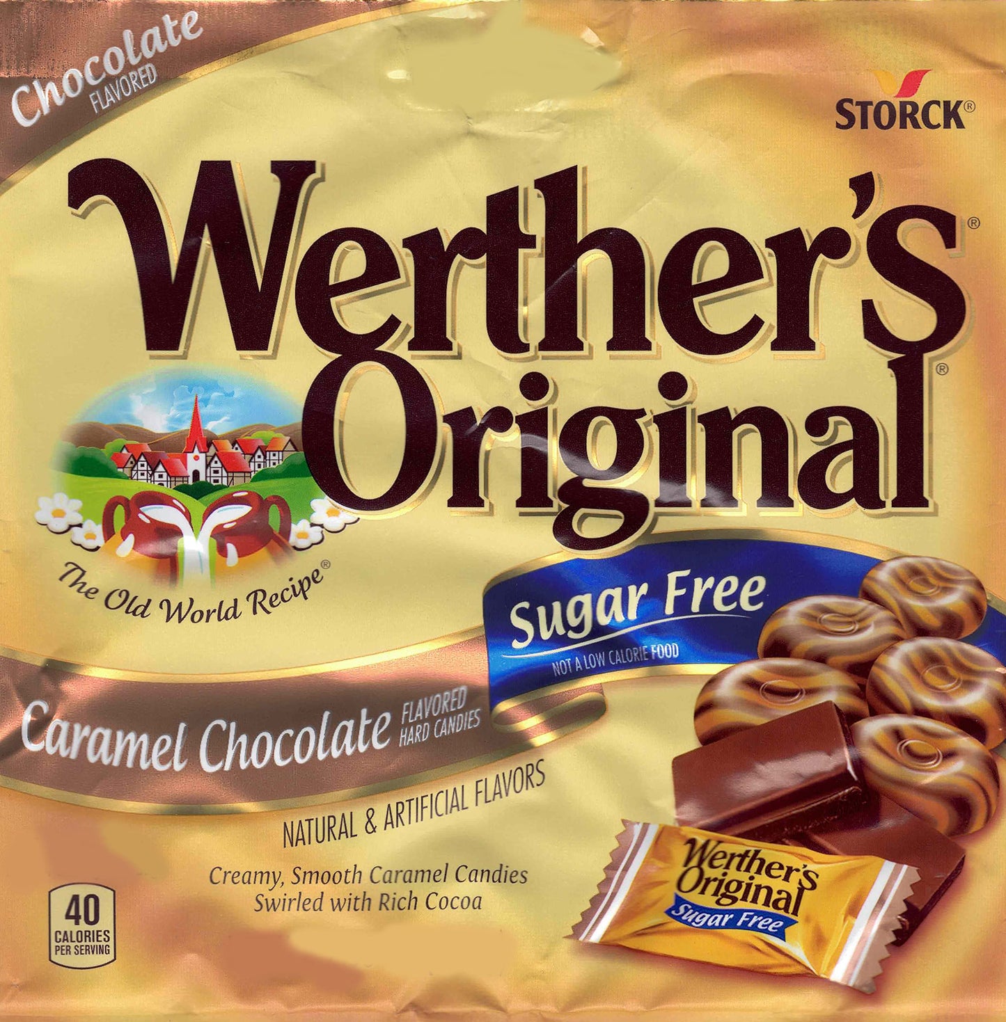 Aromatik Bulk Werthers Original Hard Candy, Sugar Free, 1 lb Resealable Pouch