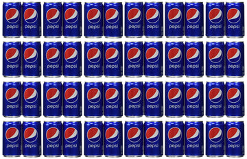Pepsi Cola Soda 7.5Oz Mini Cans 3/8 Packs (24 Cans)