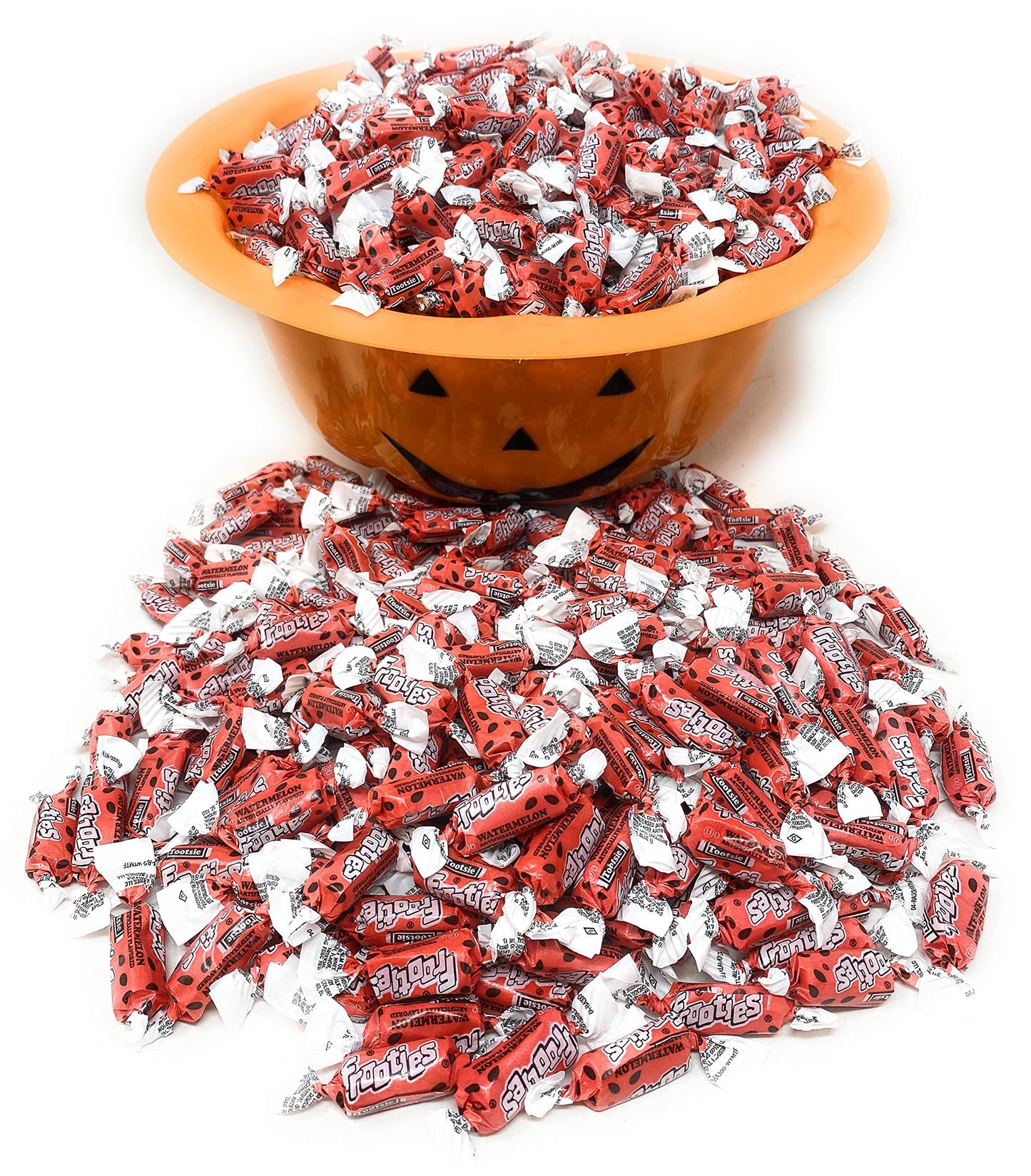 Bulk Watermelon Flavor Tootsie Roll Frooties Chewy Pink American Taffies Candy Individually Wrapped In Resealable Assortit Bag 5