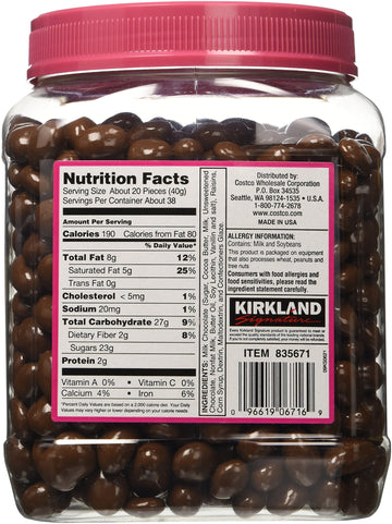 Kirkland Signature Milk Chocolate, Raisins, 54 Ounce X 2 (Pack Of 2)