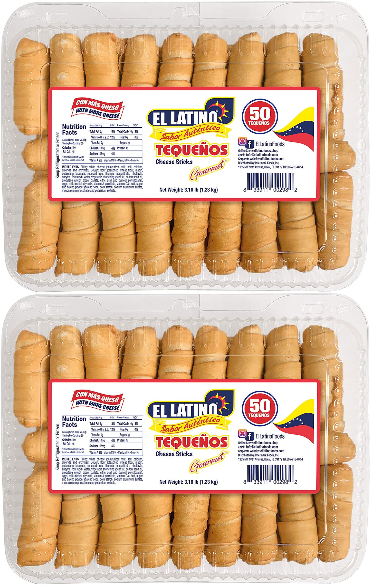 El Latino Tequenos Prefried and ready to eat. (100)