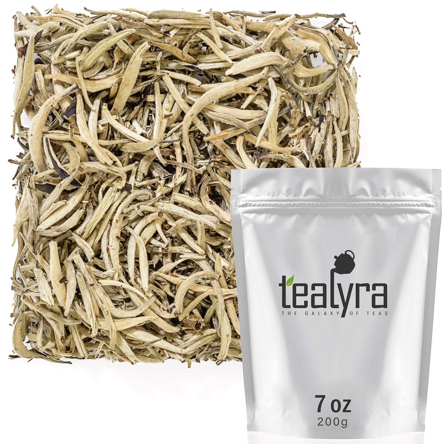 Tealyra Imperial Yunnan Silver Needle White Loose Leaf Tea - Low Caffeine - 200g (7oz)