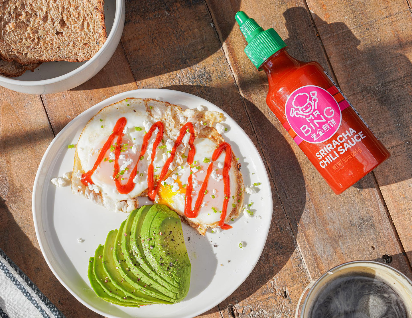 Mr. Bing Sriracha Chili Sauce 18Oz | Made With Thai Chilis From Family Owned Farms | Spicy Bold Flavor Perfect For Sauces, Dips,