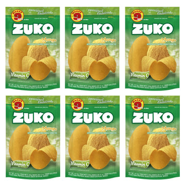 Zuko Mango Instant Powder Drink | Family Pack | No Sugar Needed | Vitamin C | 14.1 Ounce (Pack of 6)