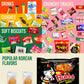 Seconde Nature Korean Snack Box 48 Count - Variety of Chips, Cookies, Ramen & Candy - Perfect Gift for K-Food Lovers