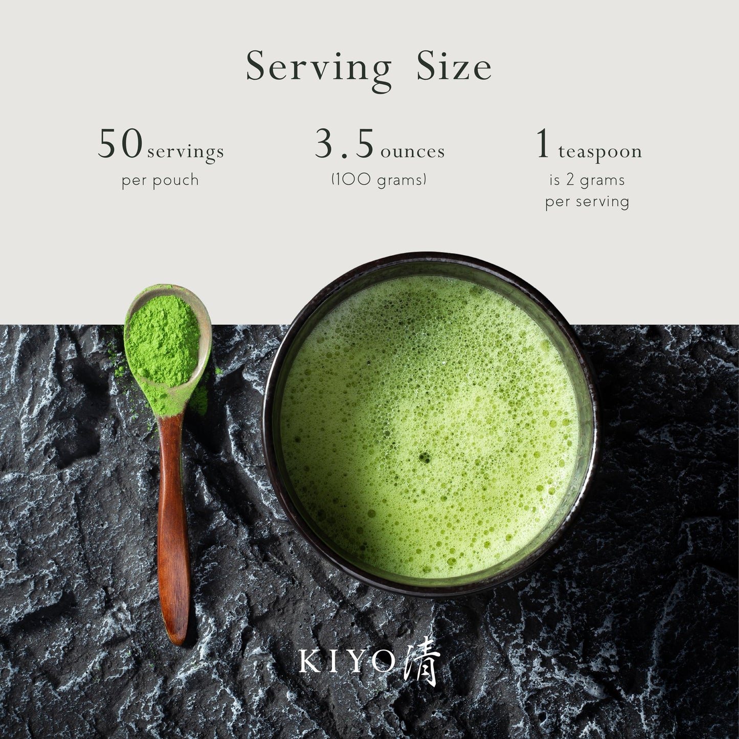 Kiyo Matcha Ceremonial Uji Matcha Green Tea Powder - Classic Grade, 100g (3.5oz)