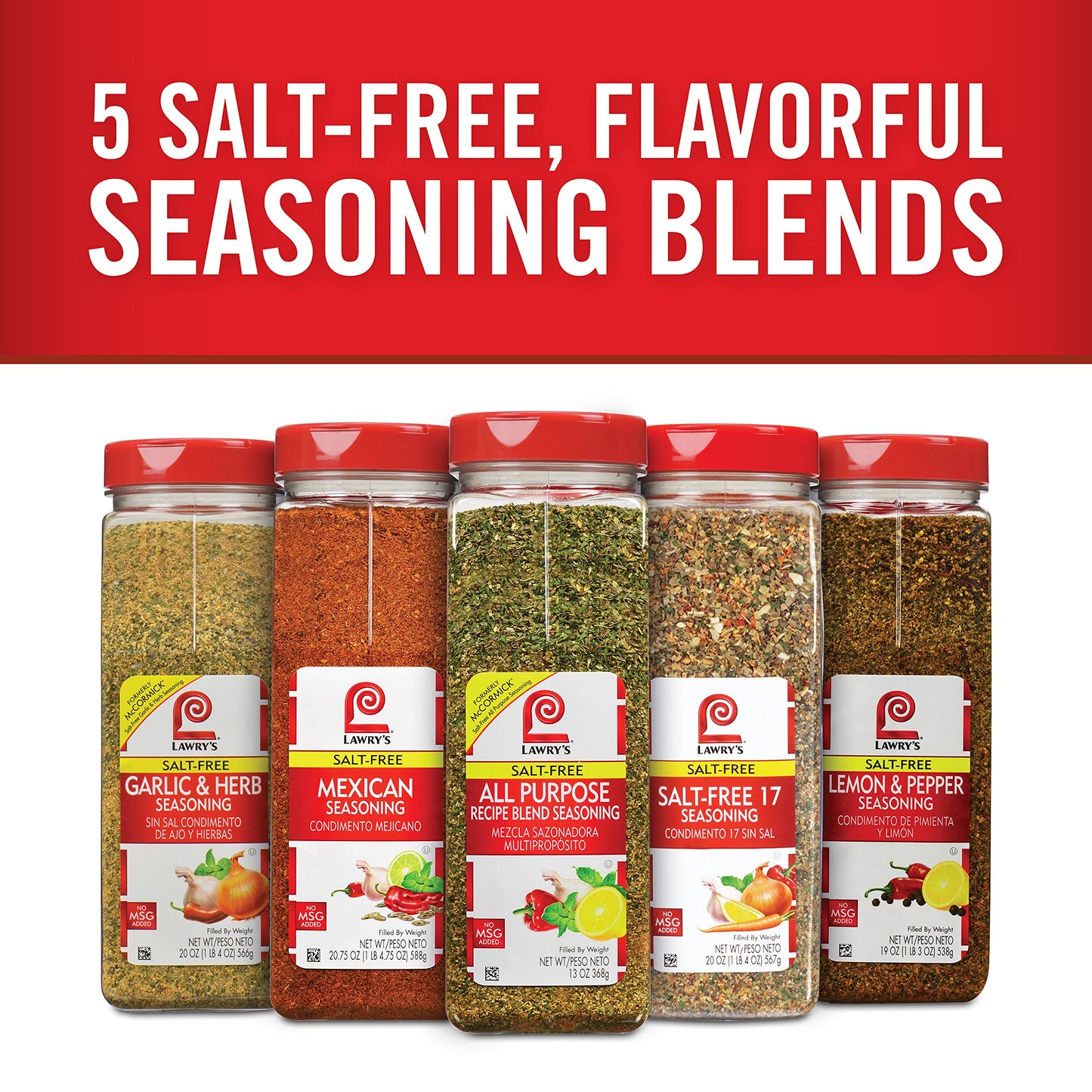 Lawrys Salt Free All Purpose Seasoning Blend, 13 oz - Versatile Spices for Protein and Vegetables