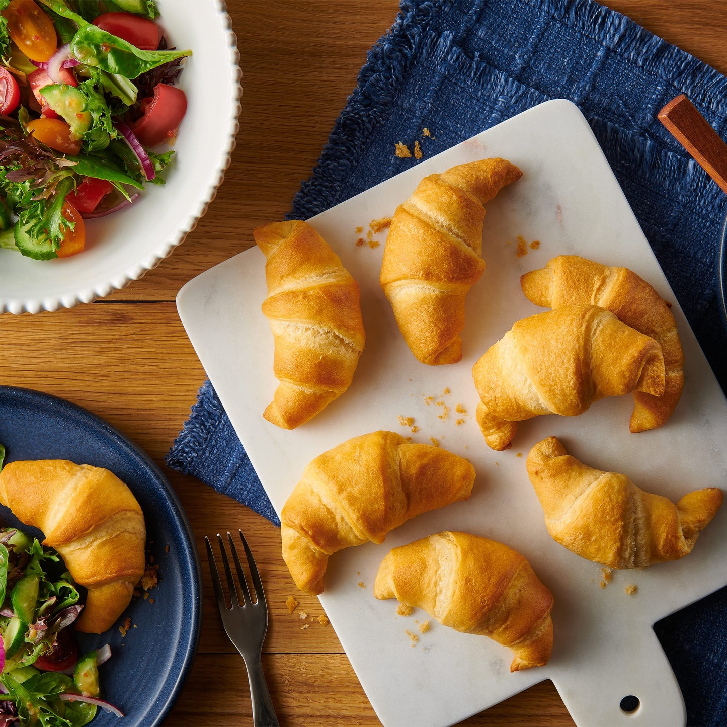 Pillsbury Grands! Crescent Rolls, Butter Flake Refrigerated Canned Pastry Dough, 8 Big Rolls, 12 oz
