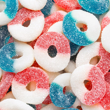 FirstChoiceCandy Gummy Rings (USA Patriotic, Freedom 2.2 Pound (Pack of 1))