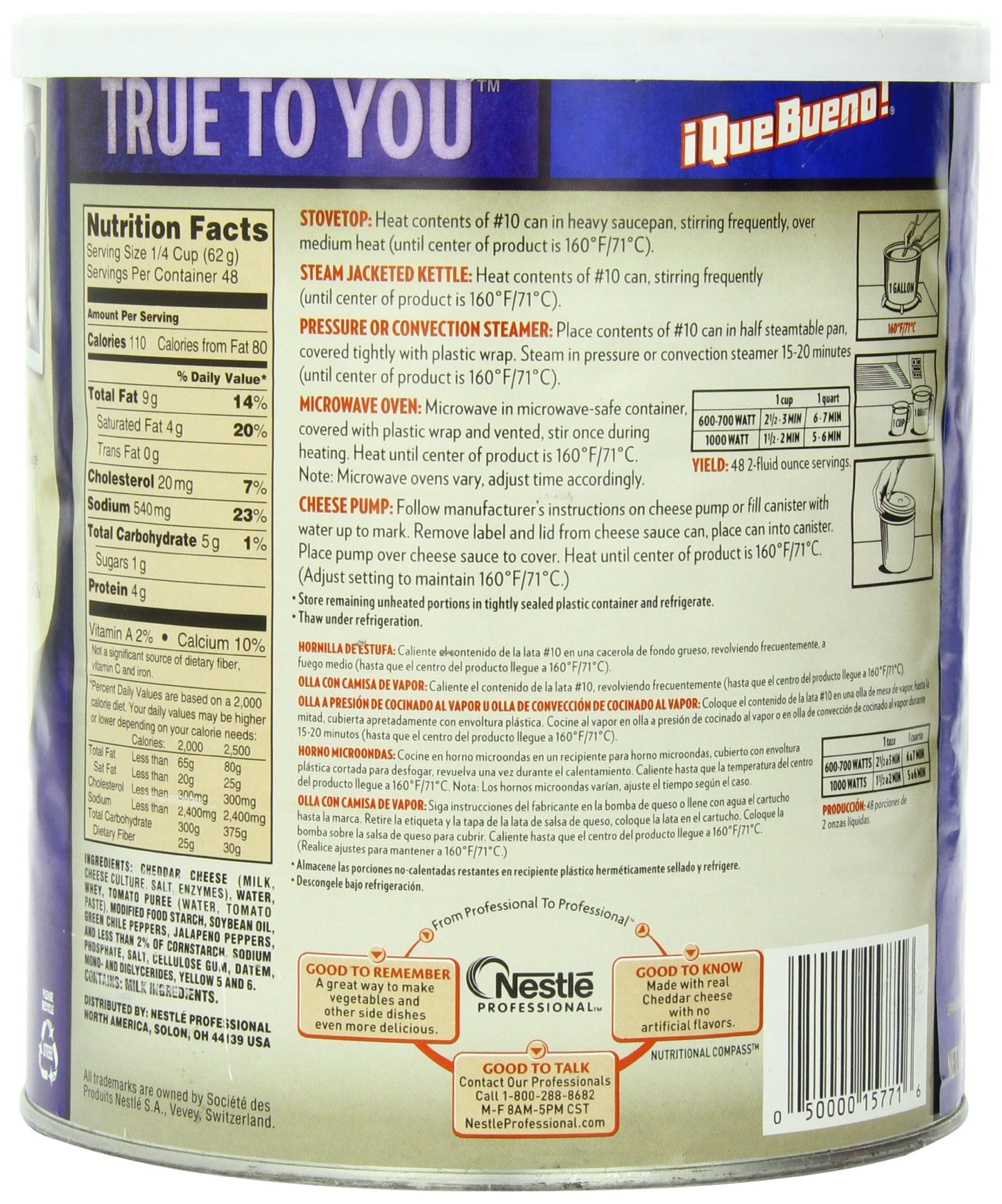 Ortega Que Bueno Nacho Cheese Sauce, 6 lb. 10 oz.