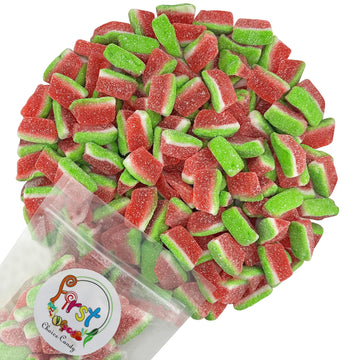 FirstChoiceCandy Gummy Fruit Candy (Sour Watermelon Wedge Slices, 10 Pound (Pack of 1))