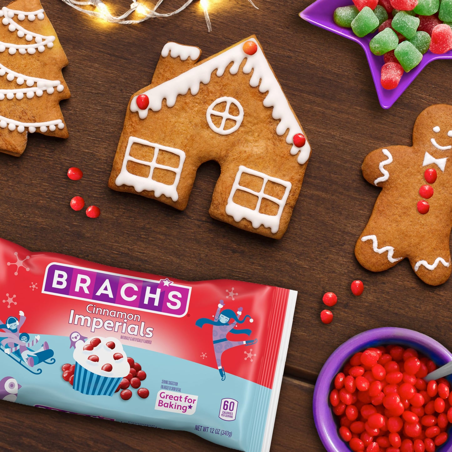Brach'S Cinnamon Imperials Candy, 12 Oz - Perfect For Festive Candy Dishes And Baking
