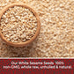 Sesame Seeds Bulk 2lbs - White Raw Sesame Seeds for Baking - Unhulled Sesame Seeds Bulk - Keto Friendly - Non GMO Seeds - Gluten