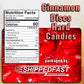 Shippedfast Cinnamon Discs Hard Candies - Individually Wrapped Red Cinnamon Candy Disks, 3 Pound Bag