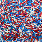 Se Si&Moos Red White Blue Jimmies Sprinkles Patriotic Sprinkles For Cake Decorating Fourth Of July Cupcake Decorations Edible Cr