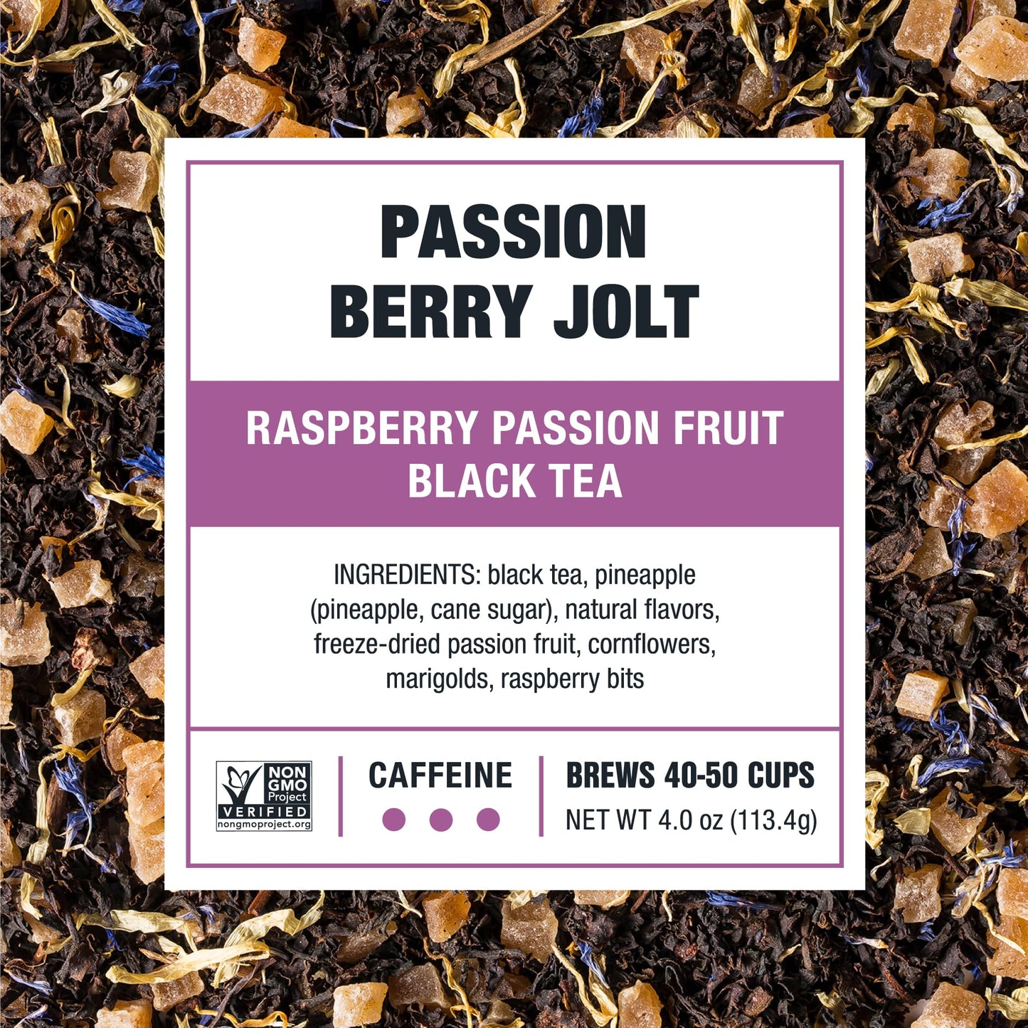 Tiesta Tea - Passion Berry Jolt, Raspberry Passion Fruit Black Tea, Premium Loose Leaf Tea Blends, Caffeinated Black Tea, Make Hot Or Iced Tea & Brews Up To 50 Cups - 4Oz Refillable Tin (Pack Of 6)