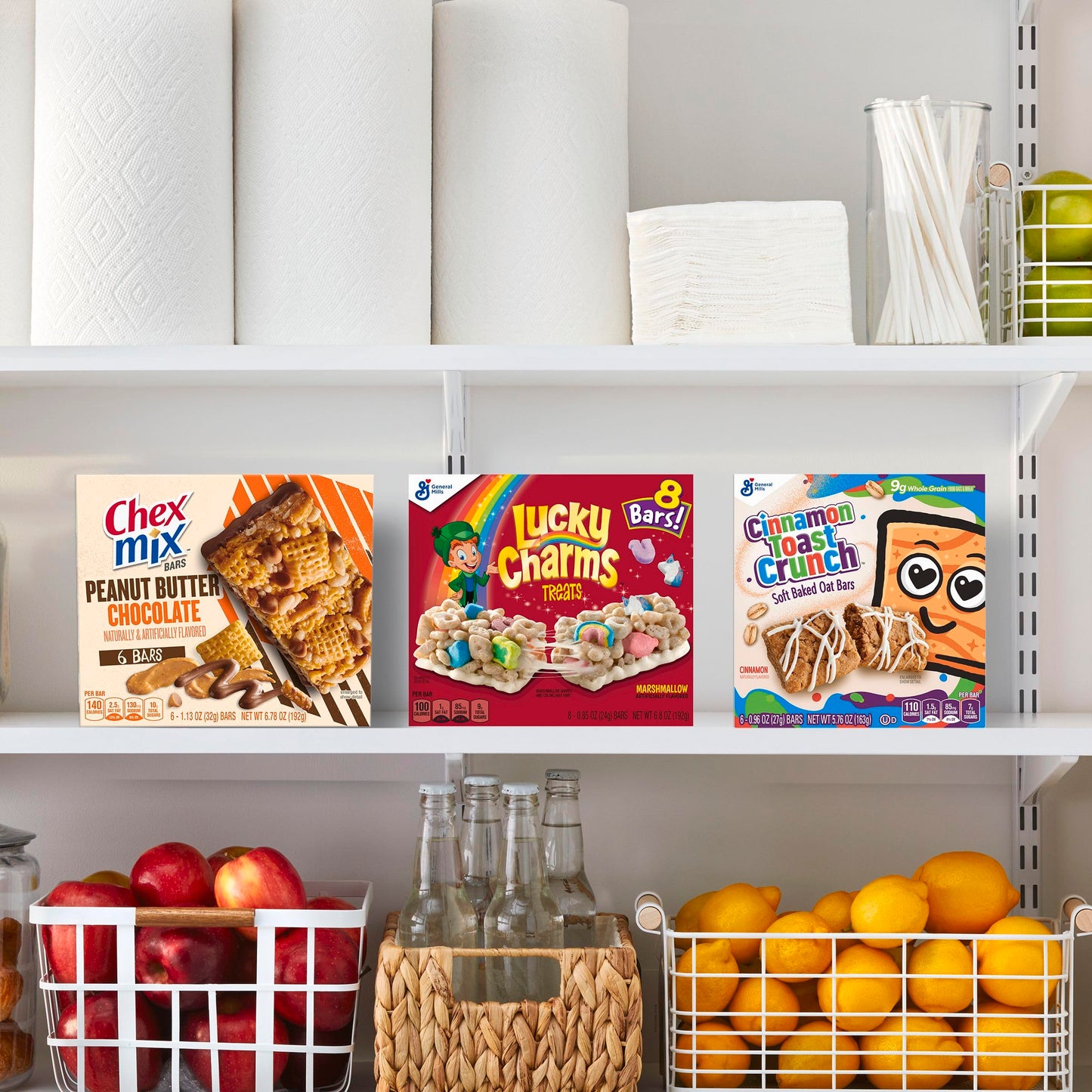 Cinnamon Toast Crunch Breakfast Cereal Treat Bars, Snack Bars, 8 ct (Pack of 5)