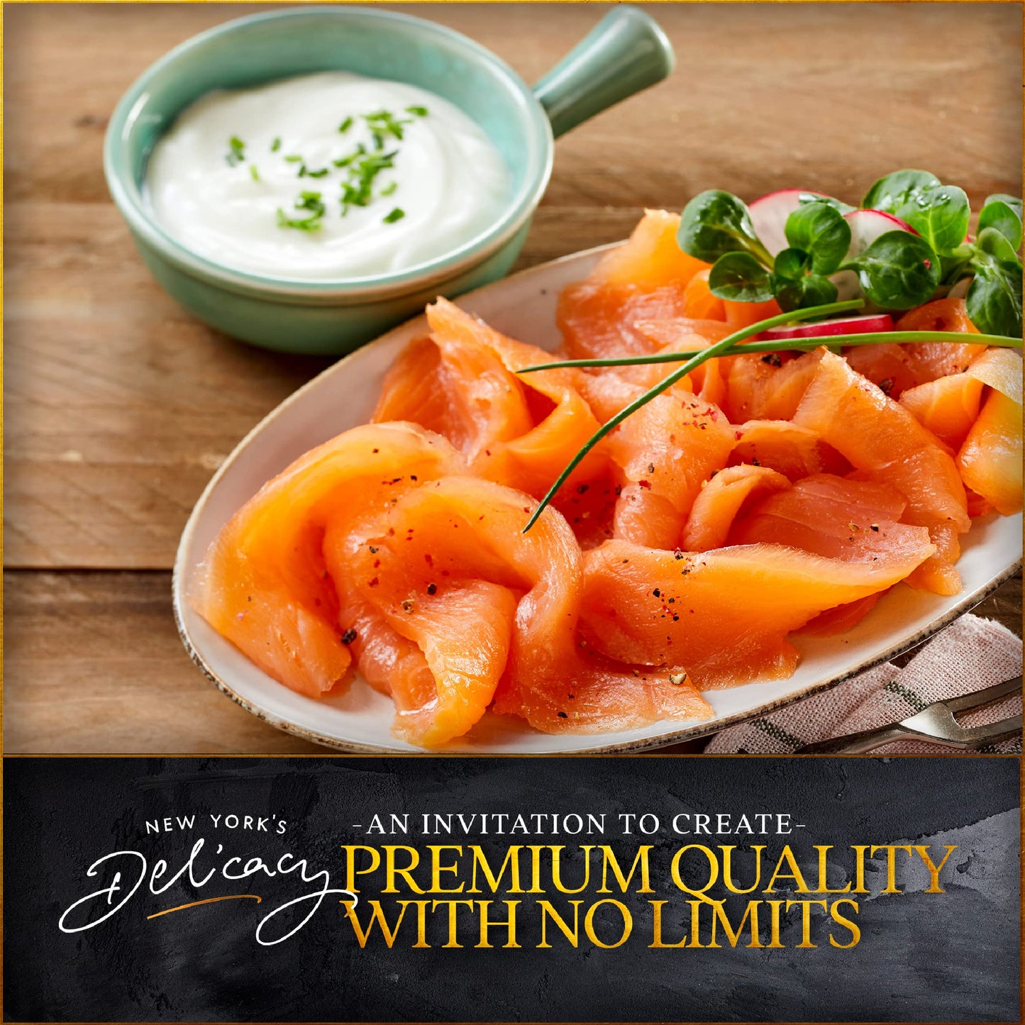 New Yorks Delicacy Smoked Salmon Nova - 3 X 4 Oz. (0.75 Lb) [All Natural] - Most Awarded, Pre-Sliced, Fully Trimmed Salmon - Kosher, Gluten Free, High In Omega 3-100% Natural Atlantic Salmon