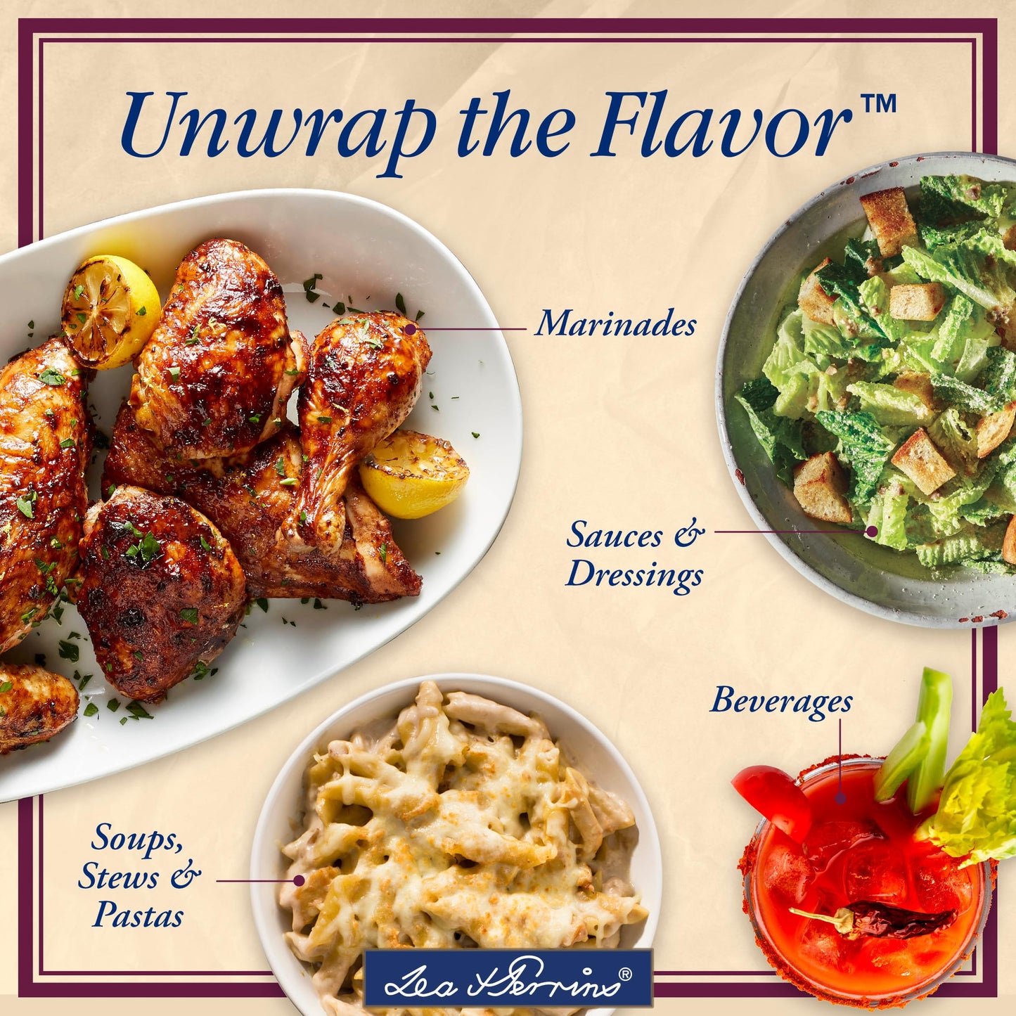 Lea & Perrins Worcestershire Sauce, 15 fl oz Bottle, Original Flavor