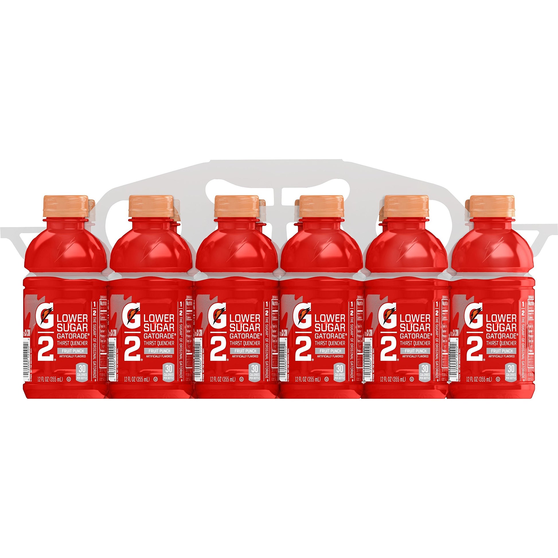 Gatorade G2 Thirst Quencher Sports Drink, Fruit Punch, 12oz Bottle, 12 Pack, Electrolytes for Rehydration