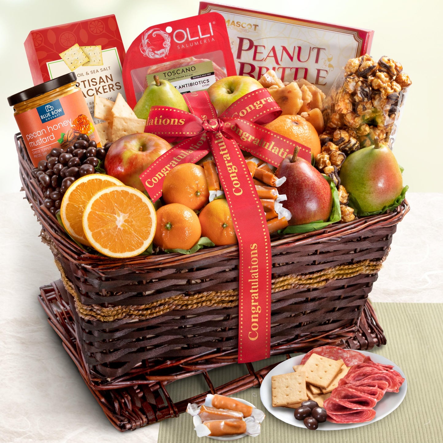 A Gift Inside Congratulations Sweet & Savory Farmstead Gift Basket