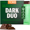 Tcho Dark Duo Dark Chocolate Bars (1 Pack) | Single Origin, Plant Based, Organic & Fair Trade | Non Gmo, Non-Dairy, Vegan, Soy F