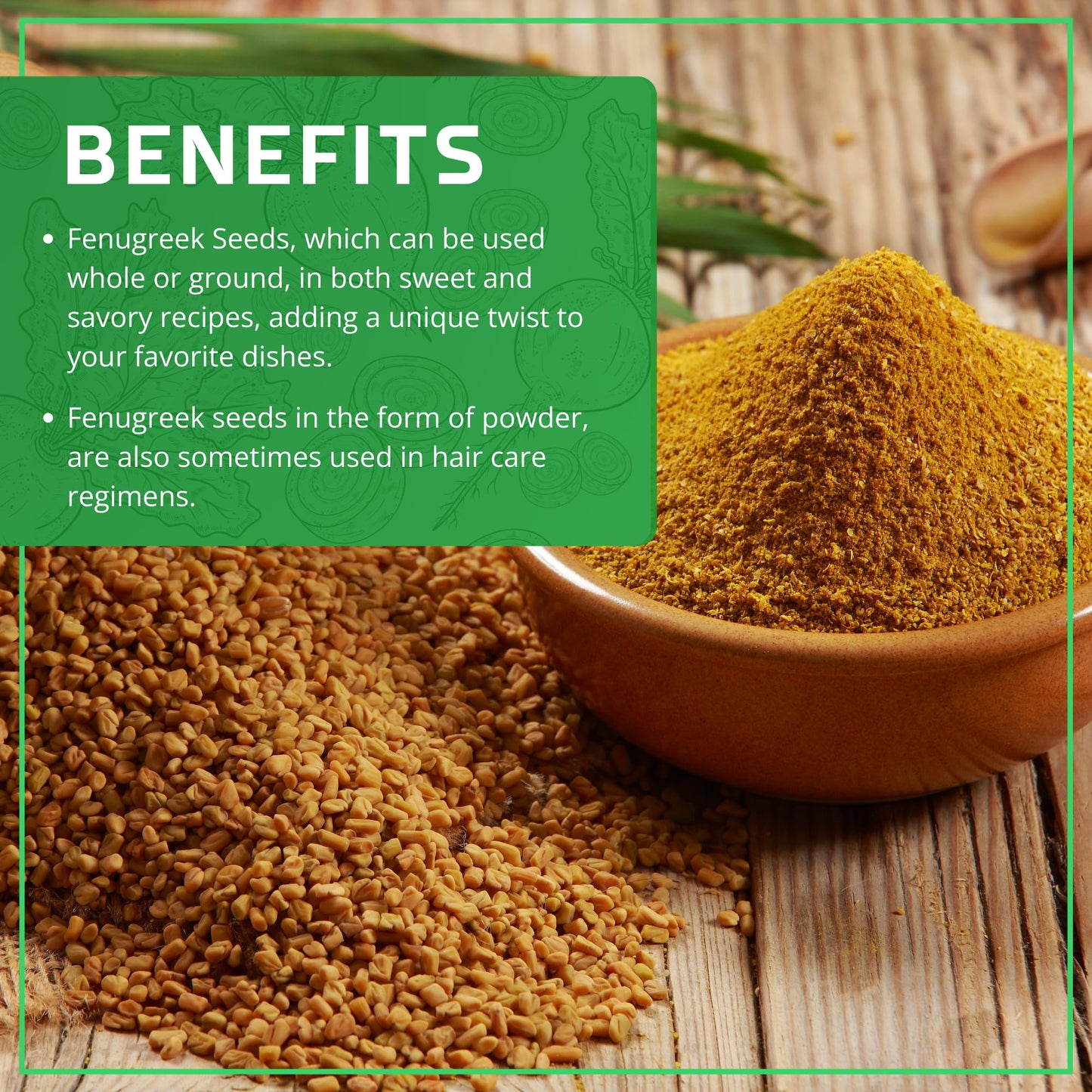 Jiva Organic Fenugreek Seeds 2.5 LB Bulk - Non-GMO, Gluten Free, Non Irradiated Whole Methi Seeds (Fenogreco En Semillas)