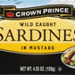 Crown Prince Sardines In Mustard, 4.25-Ounce Cans (Pack Of 12)