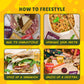 Freestyle Snacks Olive Snack Packs - Jumbo Green Olives, All Natural, Non-GMO, Lemon Garlic, 4oz (6 Pack)