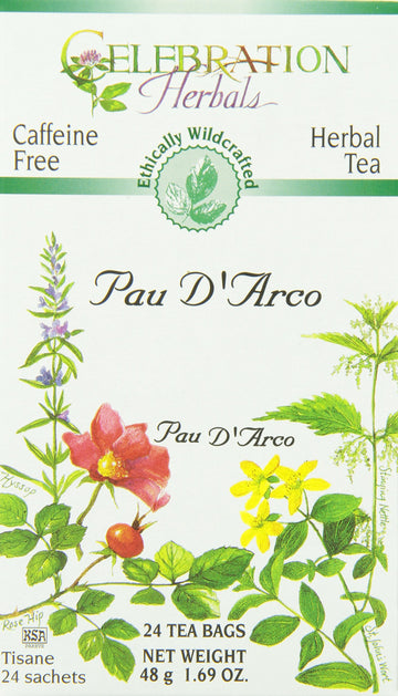 Celebration Herbals Pau Darco Inner Bark Tea Wc 24 Bag, 002 Pound