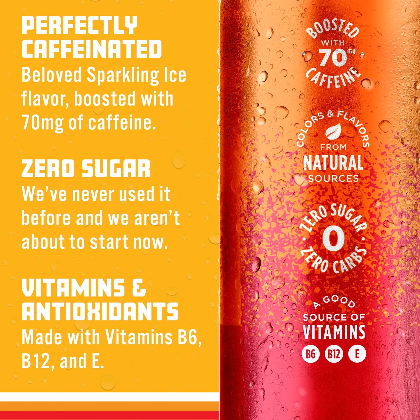 Sparkling ICE Strawberry Citrus Sparkling Water, Zero Sugar, 16 fl oz Cans, Pack of 12