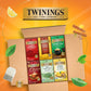 Twinings Variety Pack Tea Bags, English Breakfast, Earl Grey, Lemon Ginger, Peppermint, Green & Chai, 25 Count (Pack of 6)