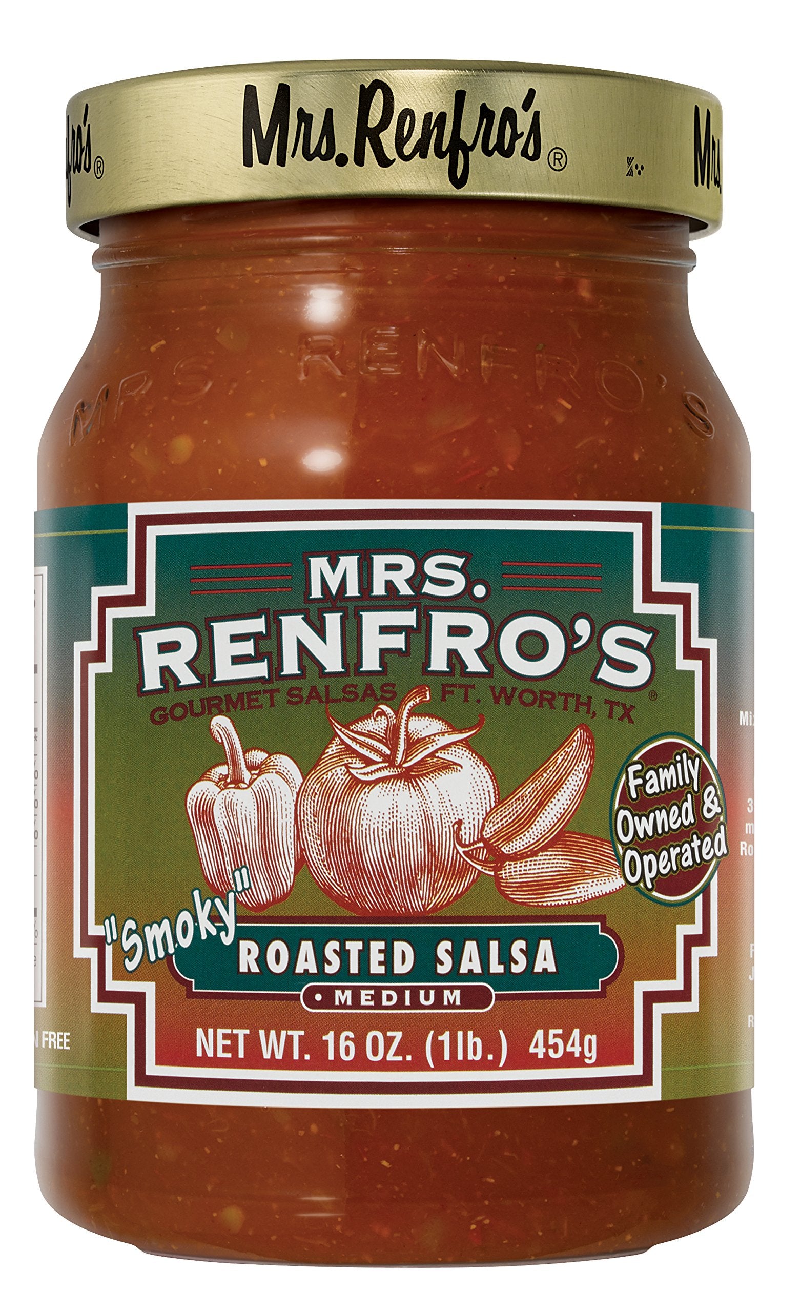 Mrs. Renfros Roasted Salsa - Gluten Free (16-oz. jars, 4-pack)