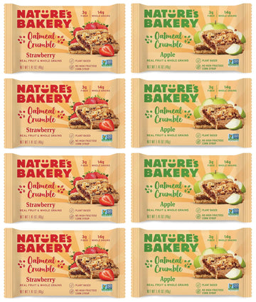Nature'S Bakery Oatmeal Crumble Bar Variety Sampler 8Ct 1.41Oz