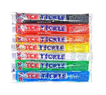 Ice Tickles Freeze N Eat Bars - 2oz - 120 pcs Freezer Pops - Jumbo Pop Ice Pack - Cherry, Lemon Lime, Bubble Gum, Watermelon, Gr