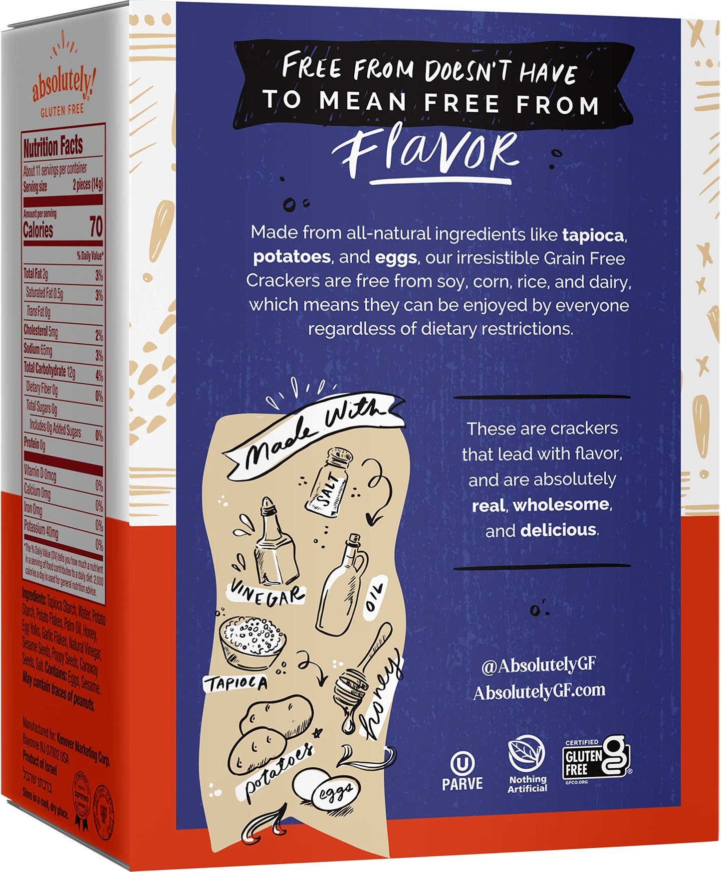 Absolutely Gluten Free Everything Flatbread, 5.29-Ounce (3-Pack)