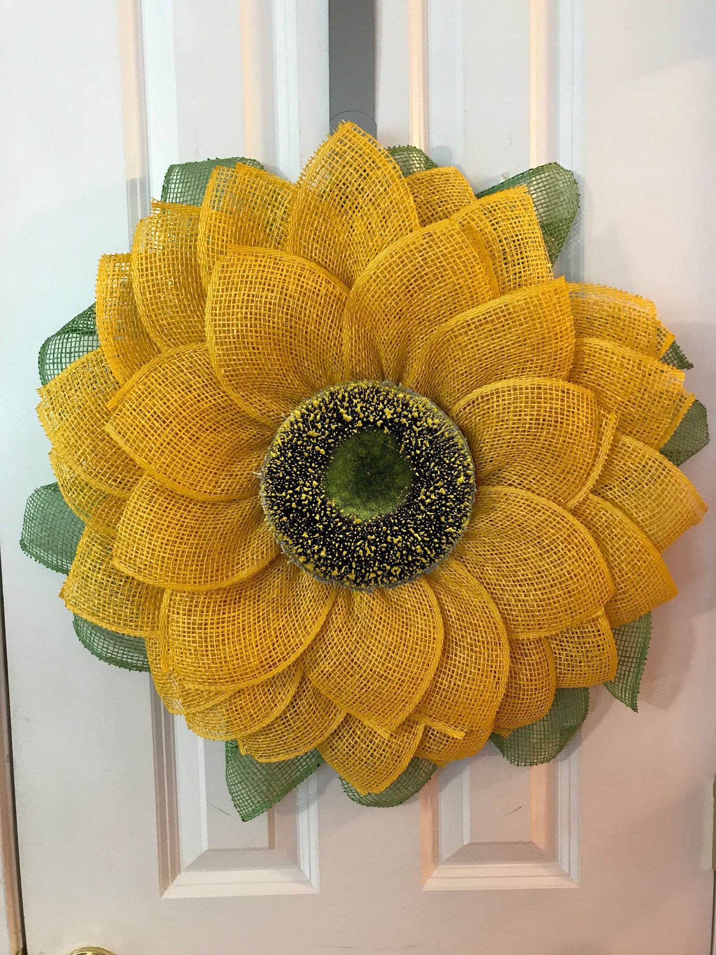 Pack Of 5 Large Foam Disc Florets Of Sunflower Center 4.5 Diameter For Diy Flower Deco Mesh Wreath