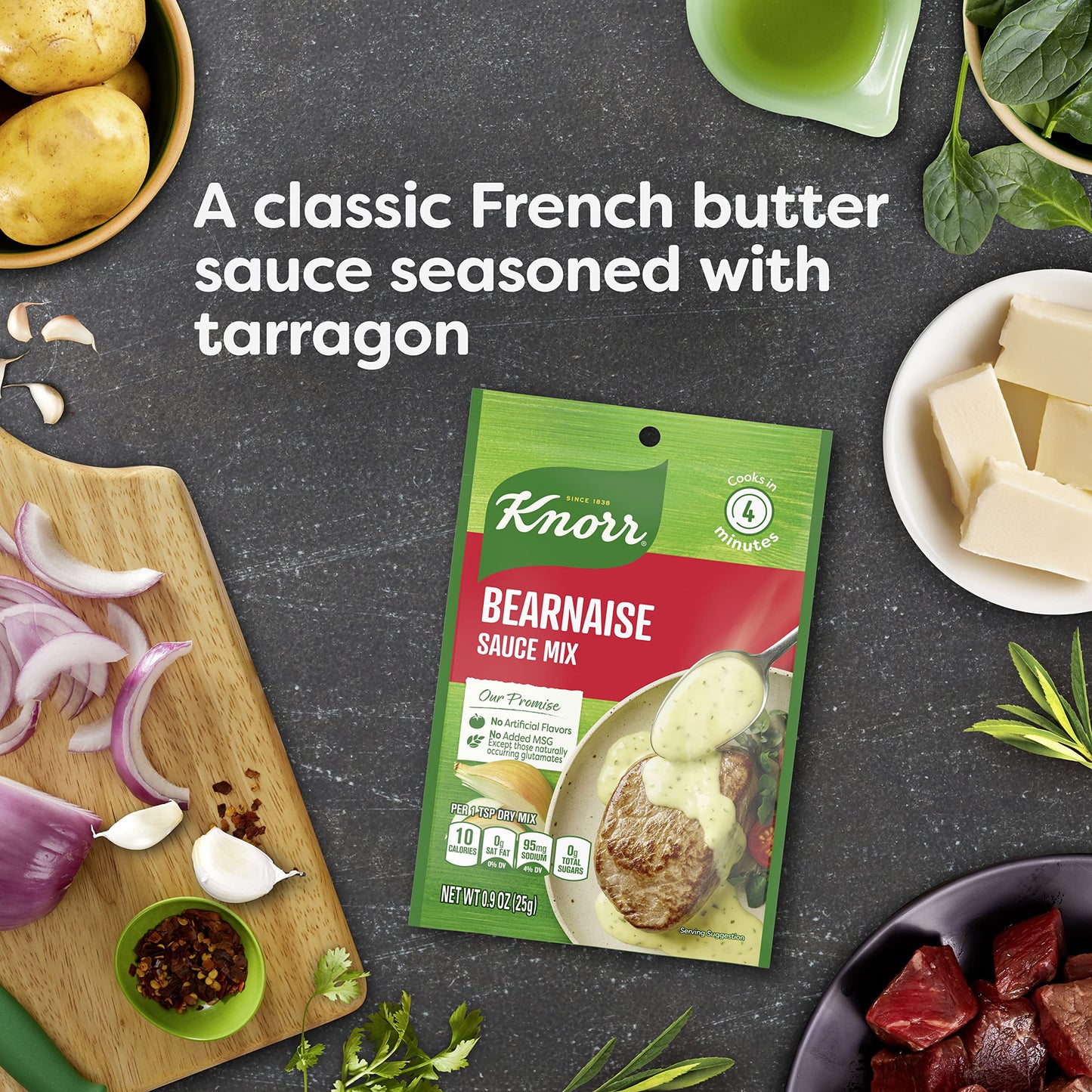 Knorr Sauce Mix Sauces For Simple Meals And Sides Bearnaise No Artificial Flavors, No Added Msg 0.9 Oz
