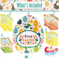 Easter Snack Egg Shape Box (48 Count) Filled With Candy, Peelable Gummies, Cookies, Treats, Great Package For Family, Friends, K