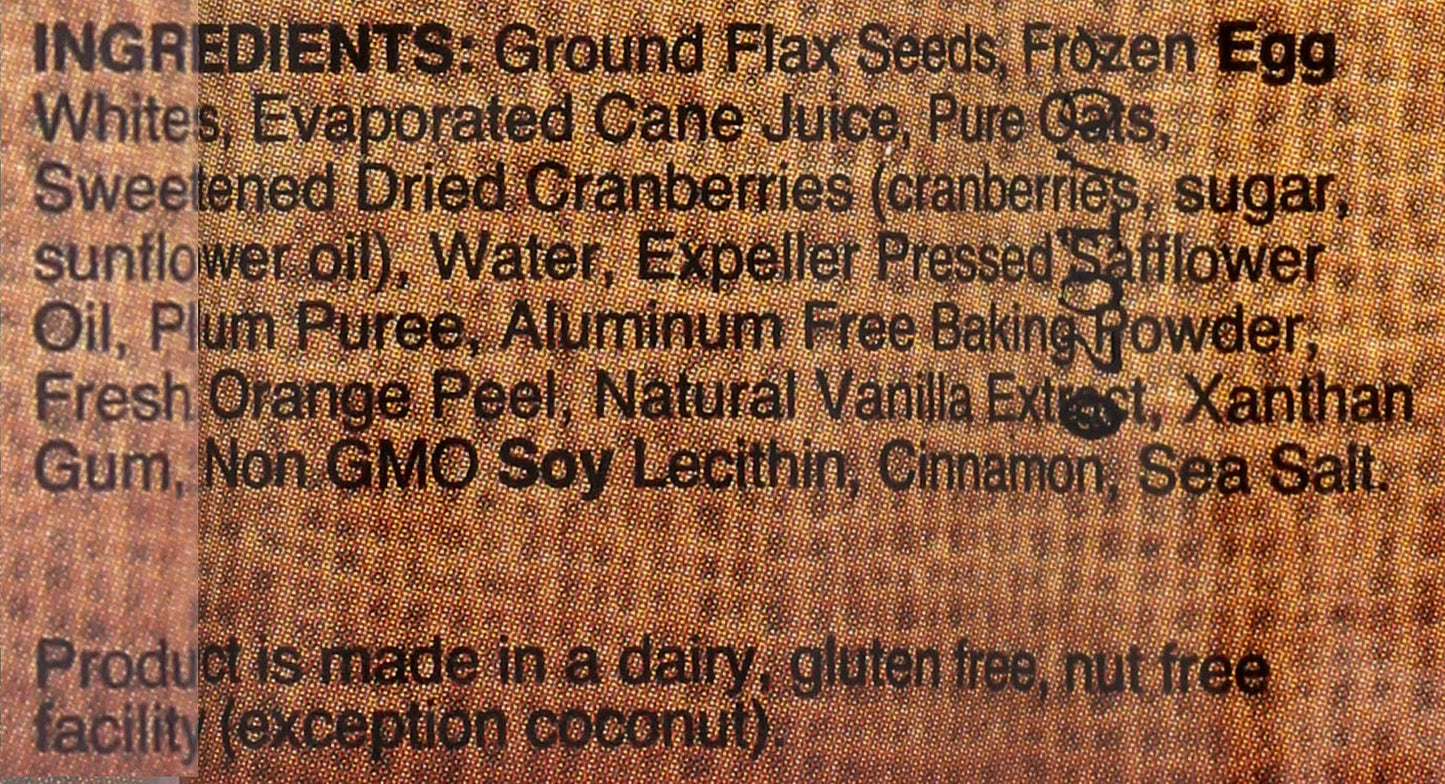 FLAX4LIFE FZ Cranberry and Orange Muffin, 14 Ounce (Pack of 6)
