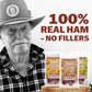 Old Fashioned Real Ham Jerky | Keto Gift Box | Dry Texture | No Nitrates | Pork Jerky | Small Batch Handcrafted | High Protein S