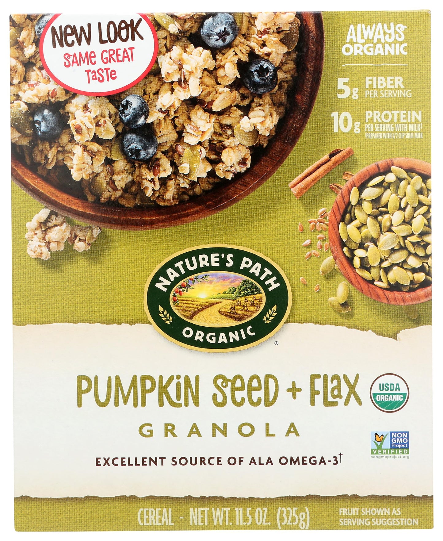 Natures Path Flax+ w/Pumpkin Seeds Granola - 11.5 oz