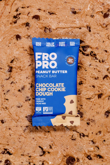 FRO PRO Snack Bars - Plant Based Protein Bars, Gluten Free, Dairy Free, 12 Count, Chocolate Chip